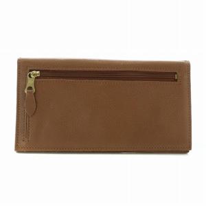 IL BISONTE 長財布 二つ折り レザー ロゴ 茶色 ブラウン /XZ GY11