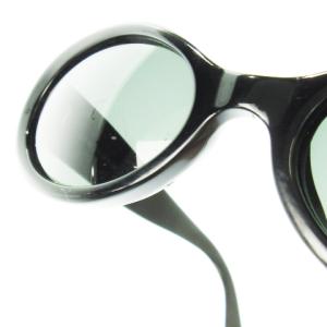 GIORGIO ARMANI ヴィンテージ サングラス アイウェア オーバル セルフレーム 黒 ブラック グレー 944 020 140