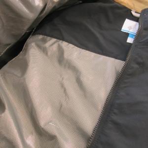 Columbia LAKE POWELL JACKET マウンテンパーカー ジップアップ ナイロン 配色 ロゴ アウトドア L 黒 ブラック