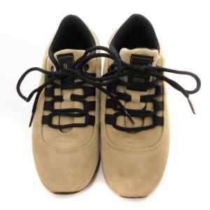 FENDI スニーカー シューズ スエード レザー ローカット ロゴ 35 22.0cm ベージュ /JS GY18