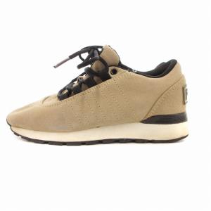 FENDI スニーカー シューズ スエード レザー ローカット ロゴ 35 22.0cm ベージュ /JS GY18