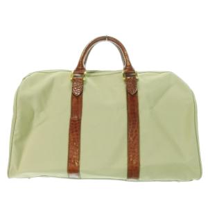VALENTINO GARAVANI sport ボストンバッグ ナイロン レザー 刺繍 ロゴ スポーツ 緑 グリーン