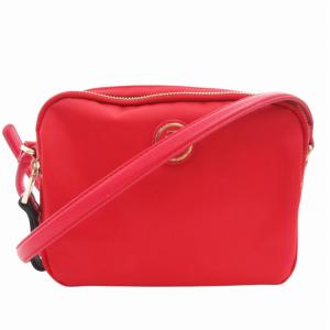 ショルダーバッグ 斜め掛け クロスボディ ロゴ ナイロン レザー 赤 レッド /GV GY18