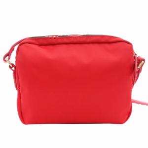 TOMMY HILFIGER ショルダーバッグ 斜め掛け クロスボディ ロゴ ナイロン レザー 赤 レッド /GV GY18