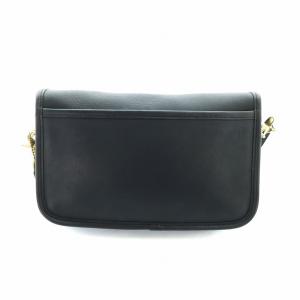 COACH オールドコーチ ショルダーバッグ ヴィンテージ レザー ロゴ ゴールド金具 黒 ブラック 9755 GY18