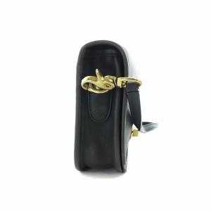 COACH オールドコーチ ショルダーバッグ ヴィンテージ レザー ロゴ ゴールド金具 黒 ブラック 9755 GY18