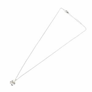 TASAKI 田崎 ネックレス アクセサリー ペンダント パール 真珠 クローバー シルバー色 GY18 /MQ