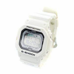 CASIO G-SHOCK 腕時計 ウォッチ クォーツ アナデジ ロゴ スクエア デイト カレンダー付き 白 ホワイト GLX-5600