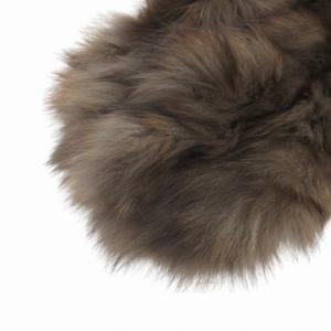 EPOCA タグ付き ティペット 毛皮マフラー ブルーフォックス 茶 ブラウン