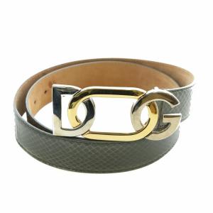 D&G ヒョウ柄 レザーベルト Dolce & Gabbana ヒョウ柄 ベルト - メルカリ