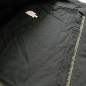 THE NORTH FACE コンパクトジャケット パーカー ジップアップ ナイロン 配色 ロゴ 薄手 アウトドア L 黒 ブラック