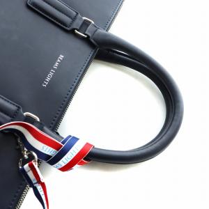 BEAMS Lights ビジネスバッグ ショルダー 2WAY 書類カバン レザー 紺 ネイビー GY18 /MQ