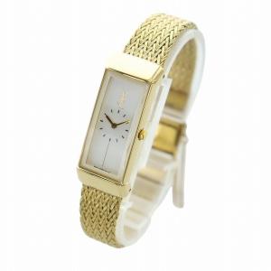 YVES SAINT LAURENT 腕時計 クォーツ 白文字盤 スクエア ゴールド色 5421-H05551