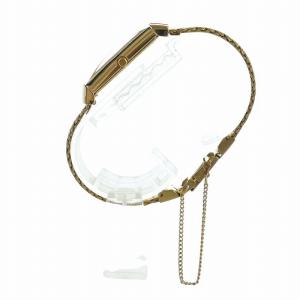 YVES SAINT LAURENT 腕時計 クォーツ 白文字盤 スクエア ゴールド色 5421-H05551