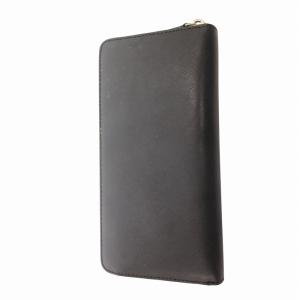 COACH 長財布 ウォレット PVC ロゴ ラウンドファスナー 黒 ブラック