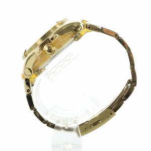 CASIO ベビージー BABY-G 腕時計 ウォッチ クォーツ デイト カレンダー付き 白文字盤 ゴールド色 MSG-550HT