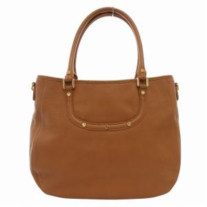 TORY BURCH ハンドバッグ 2WAY トート レザー ロゴ金具 茶 ブラウン /FF GY18