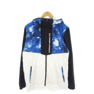 トリコットライン ウーブン ジャケット ウインドブレーカー ジップアップ フーディ 撥水加工 プリント
