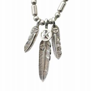 TADY&KING TADY & KING ネックレス フェザー ロゴ ロング シルバーカラー