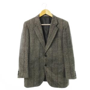ヴィンテージ テーラードジャケット ツイード ウール ヘリンボーン グレー