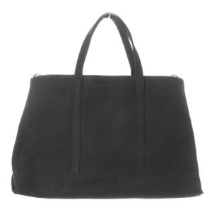 russet トートバッグ ショルダーバッグ 2WAY キャンバス 黒 ブラック