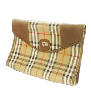 ヴィンテージ セカンドバッグ ノバチェック ブラウン