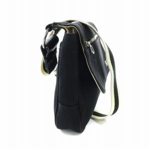 BURBERRY BLUE LABEL ショルダーバッグ 斜め掛け キャンバス ロゴ 黒 ブラック GY11