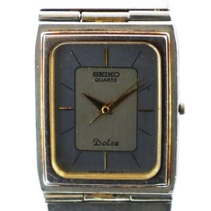 ドルチェ DOLCE ジャンク品 腕時計 ウォッチ クォーツ ロゴ スクエア シルバー色 9521-5010