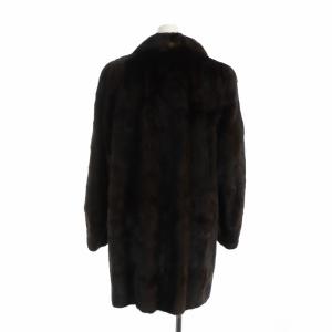 SAGA MINK Charme Blanc 銀サガ 毛皮コート ミンクファー ミドル 長袖 総裏地 大きいサイズ 15 XL