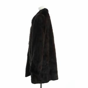 SAGA MINK Charme Blanc 銀サガ 毛皮コート ミンクファー ミドル 長袖 総裏地 大きいサイズ 15 XL