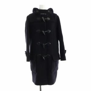 ダッフルコート トグルボタン ウール 長袖 総裏地 ロング 40 M 紺 ネイビー GY18 /MQ