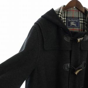 burberrys ダッフルコート 裏地チェック柄 グレー