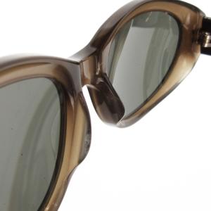 BVLGARI サングラス 眼鏡 セルフレーム  オーバル ロゴ 135 茶 ブラウン /MN6 GY27