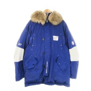 NFL TEAM APPAREL ダウンコート ロング ジップアップ フーディー ロゴ NYG GIANTS