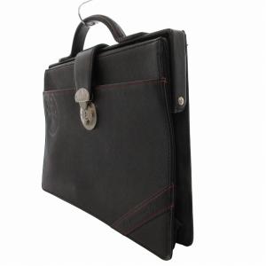 CASTELBAJAC ハンドバッグ ブリーフケース ビジネス PVC ロゴ 黒 ブラック /FF GY18