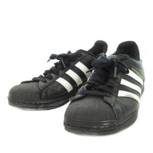 adidas Originals SUPERSTAR スニーカー シューズ ローカット レザー スリーストライプス ロゴ 26cm 黒 ブラック