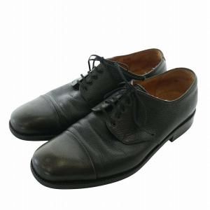 ビジネスシューズ 革靴 レザー ラウンドトゥ 外羽根 8.5 26.5cm 黒 ブラック /XZ GY11