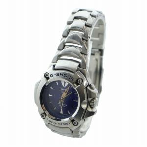 CASIO G-SHOCK ジャンク品 MT-G 腕時計 ウォッチ クォーツ デイト 青文字盤 シルバー色 MTG-120 GY11