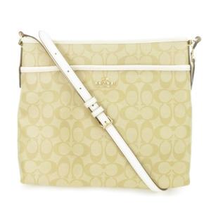 ショルダーバッグ シグネチャー PVC レザー ロゴ ベージュ F58297 /AH16 GY18