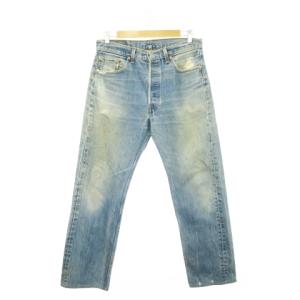 501xx 98年製 刻印524 デニムパンツ ストレート ボタンフライ ダメージ加工
