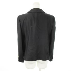 Leilian × ロロピアーナ Loro Piana テーラードジャケット 総裏地 ウール カシミヤ 3ボタン 大きいサイズ