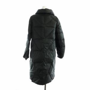 Max Mara ダウン コート ロング ナイロン 42 L 黒 ブラック GY18 /MQ