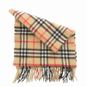 burberrys ヴィンテージ マフラー ノバチェック カシミア100％ ベージュ