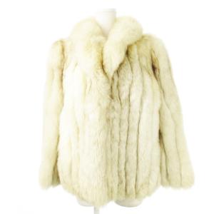 銀サガ ファーコート ファージャケット フォックスファー 毛皮 ボリューム ミックス 9 グレー /CK21