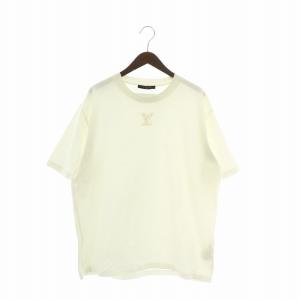 Tシャツ 半袖 ダミエ ロゴ 総柄 XS ブラック RM241M FXK HQY20W