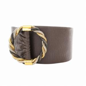 ヴィンテージ レザー ベルト 革 茶 ブラウン /GV GY18