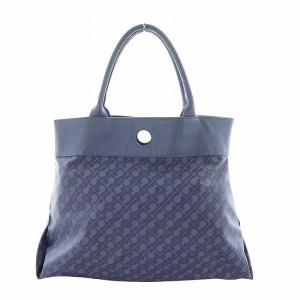 ハンドバッグ トート PVC レザー ロゴ 総柄 紫 GY18 /MQ