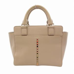 ハンドバッグ ライン レザー ベージュ /HO 0222  GY18