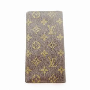 LOUIS VUITTON M60825 モノグラム ポルト カルト クレディ 長財布 札入れ 二つ折り 茶 ブラウン