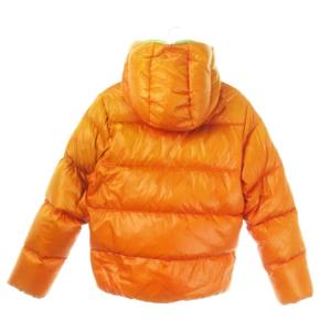 DUVETICA Dionisio ダウンジャケット ダブルジップ フーディー バイカラー 46 S オレンジ /AO10